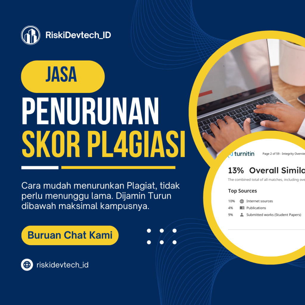 PENURUNAN PLAGIAT TURNITIN GARANSI UANG KEMBALI