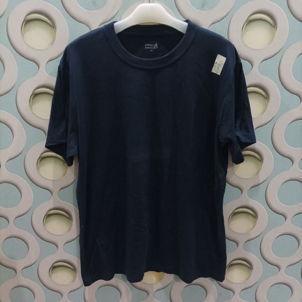 KAOS OBLONG PRIA FINE ASSIST NAVY SIZE 3L T020