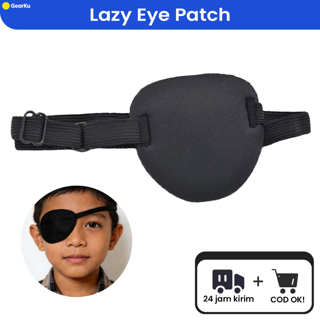 Lazy Eye Patch Terapi Mata Malas  Medis Amblyopia Orthoptic Terapi Penutup Mata Malas Bajak  1PCS  B