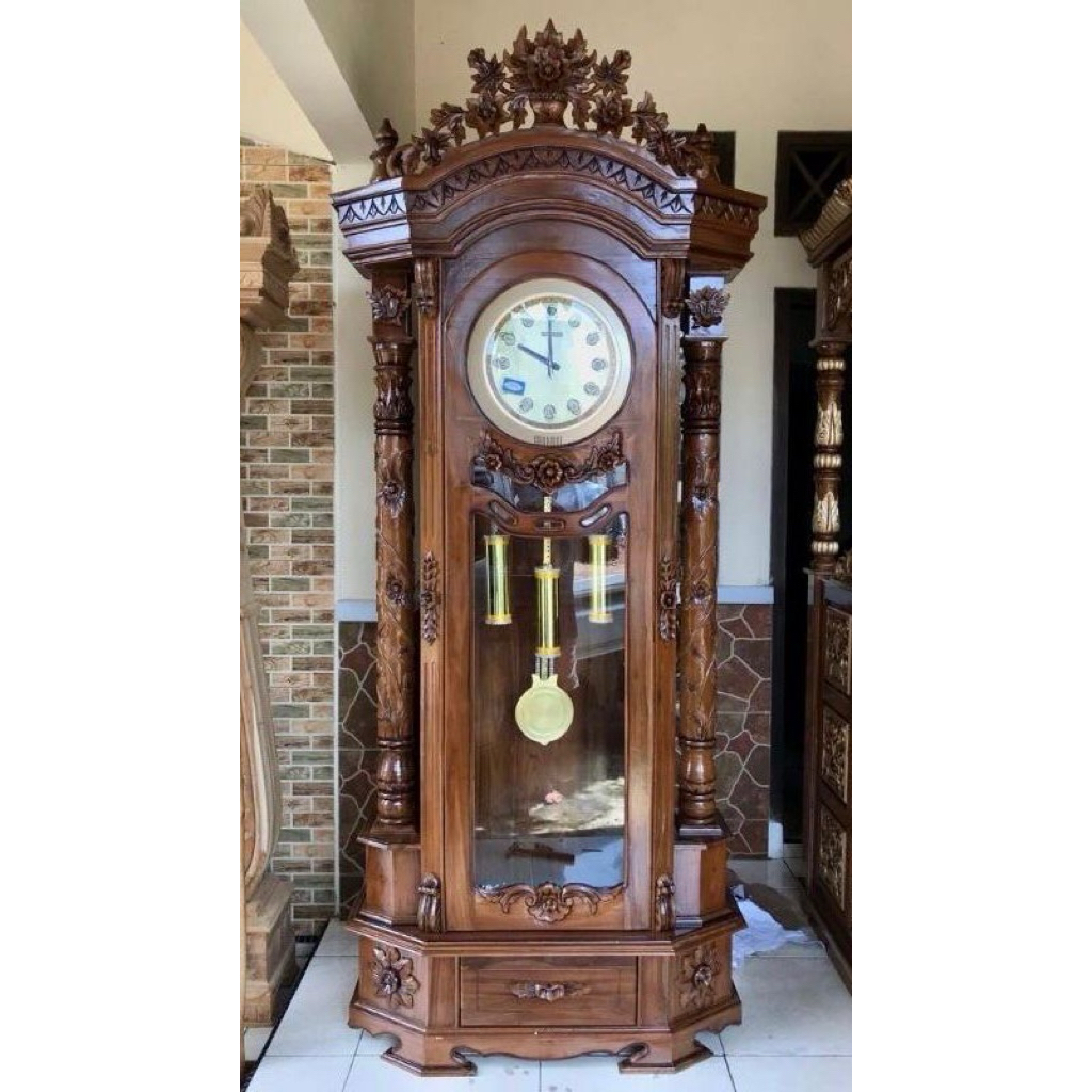 almari hias/jam hias/almari jam hias/almari jam ukir mawar