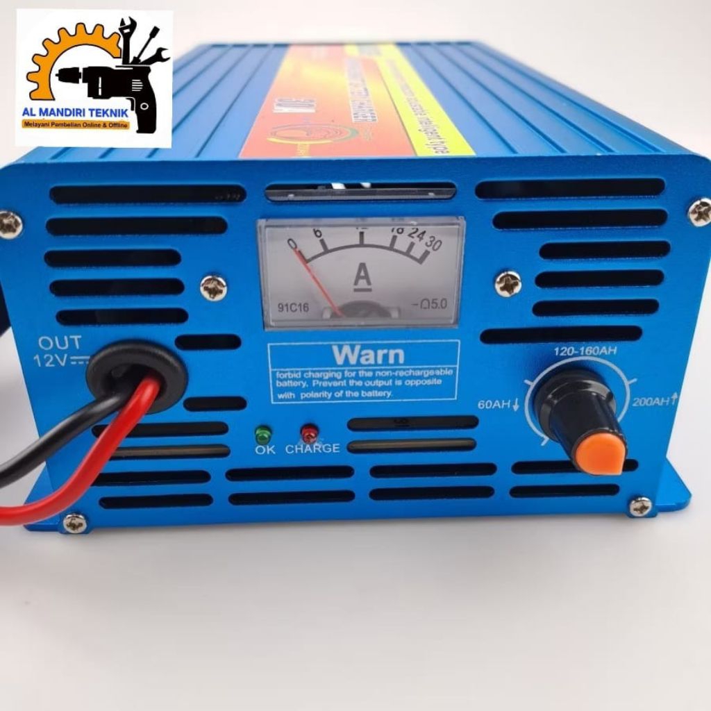Smart Fast Charger Accu Cas Aki Otomatis 12V 10A 20A 30A 10 20 30 Amper