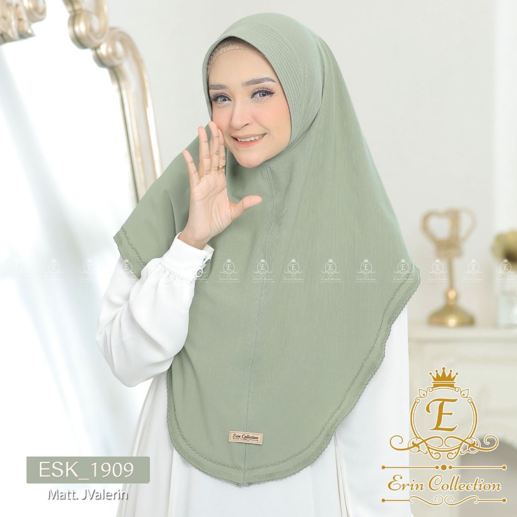 ERIN COLLECTION JILBAB INSTAN PICOT KNIT HIJAB DAYLI BERGO SIMPLE