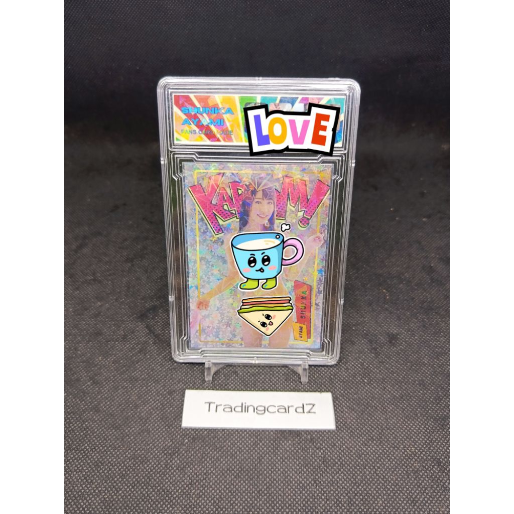 Trading card 2025 fans made card Holo Craked Ice Kaboom Shunka Aya mi #NNO (slab label +sleeve Holo 