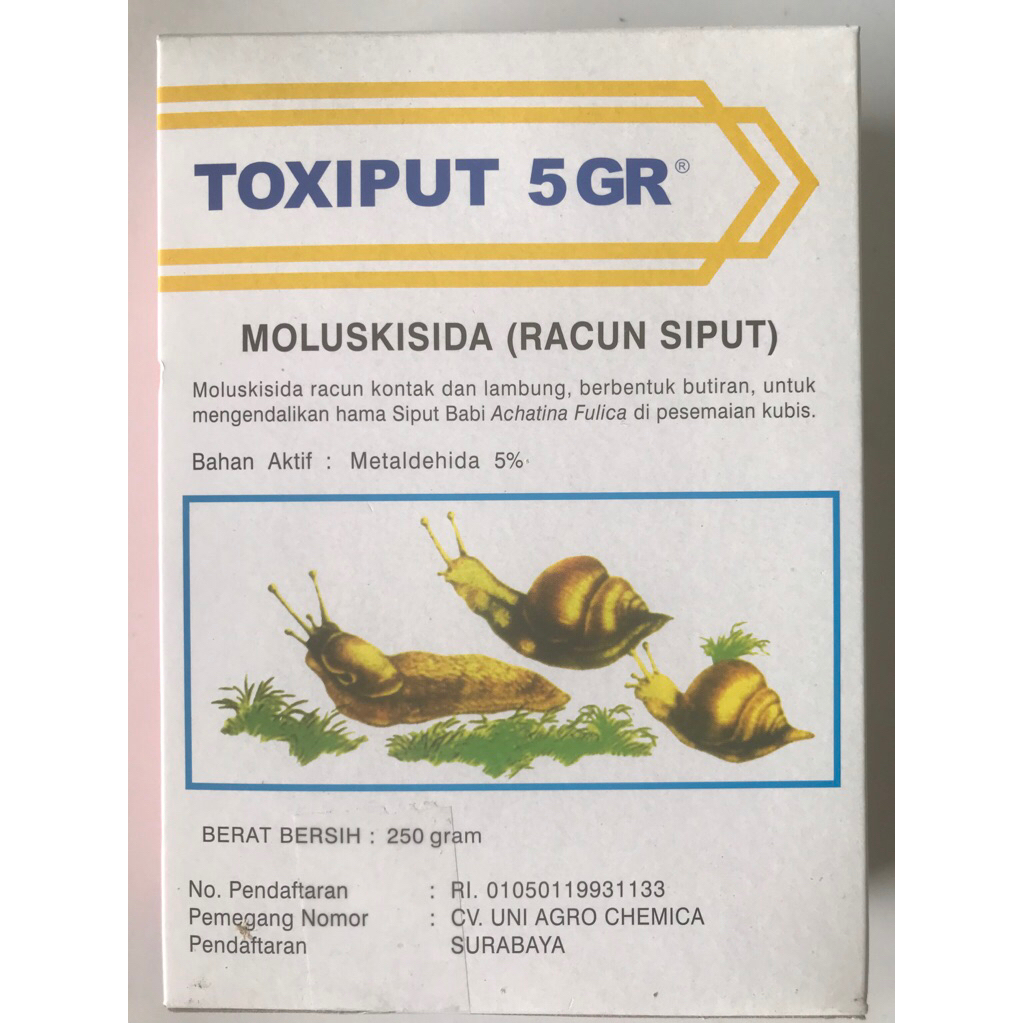 Toxiput 5 GR 250 g (Moluskisida)