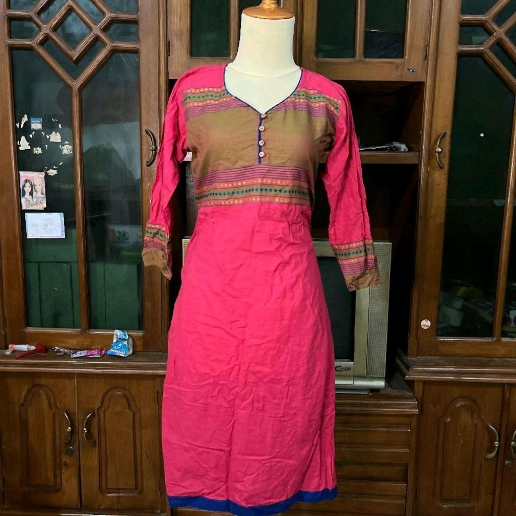Kurti single Lengan Panjang /baju india
