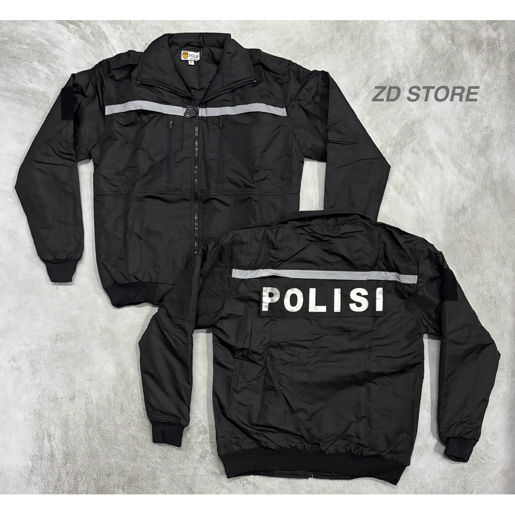 Jaket Tactical Polisi Hitam/Polri Jatah 2023