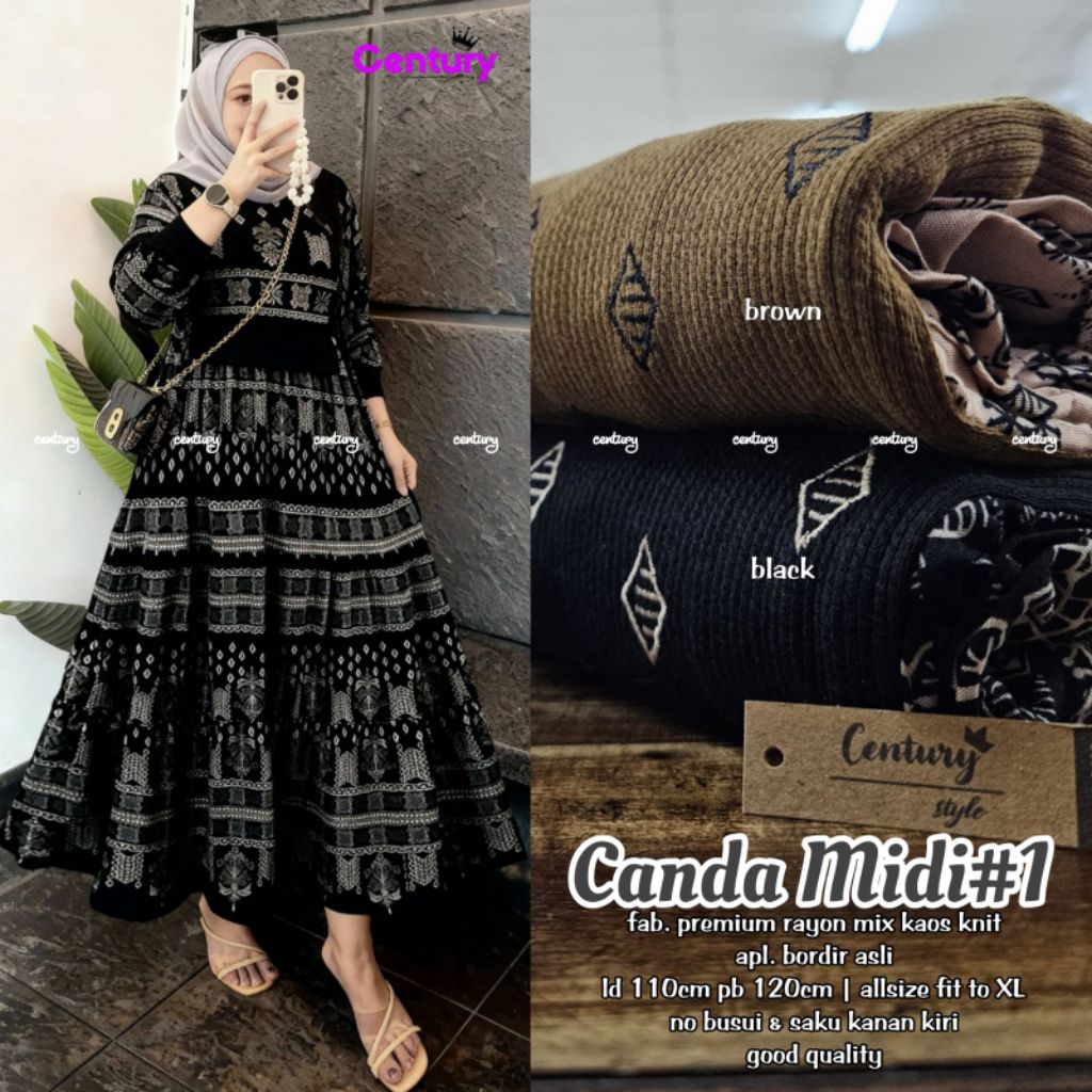 (( RESTOCK BISA COD )) CANDA CUNDA SHERLY DESI CINDI  MAHALINI BETHANY MIDI DRESS CANTIK ORI BY CENT