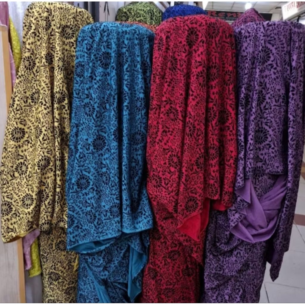 bahan kain Jaguard embos Glitter spandek Jaguard embos