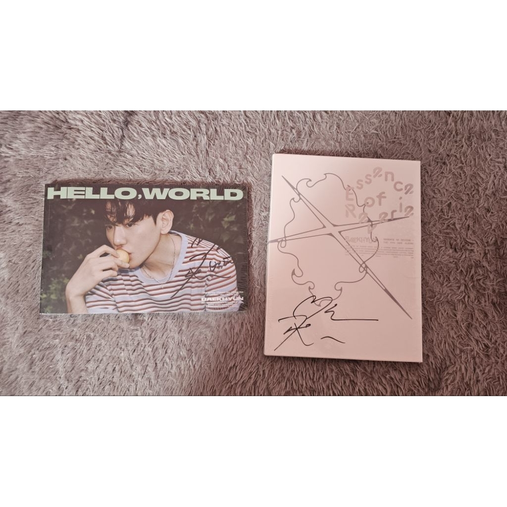 Album TTD Sign Basah Baekhyun Hello World Essence Of Reverie