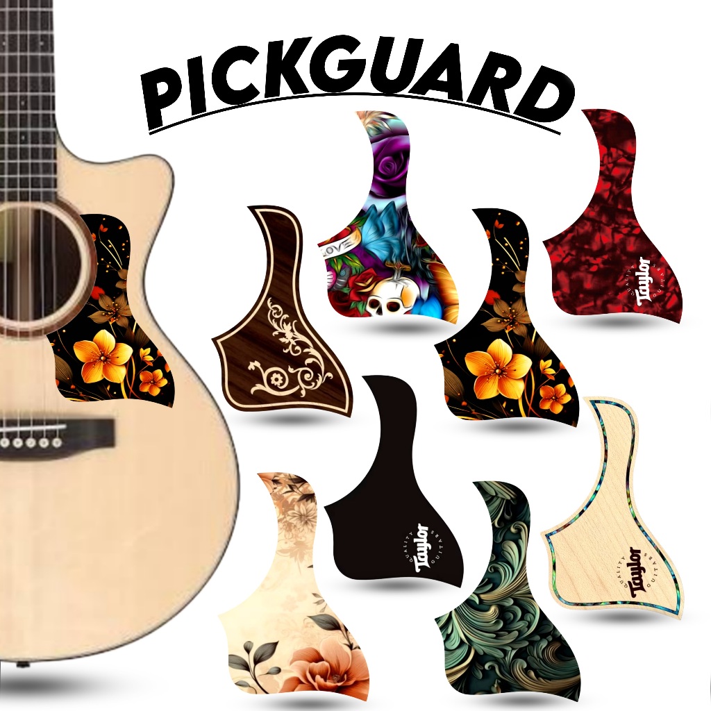 Sticker Pickguard Beskemer Gitar Taylor