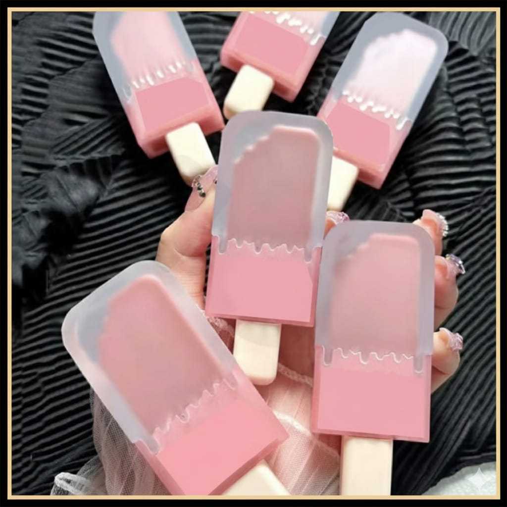 KIREI - MOOD x MINIPINK Lipstik Es Krim Velvet Matte Uslike Lipstik Ice Cream Mood Long Last KM021