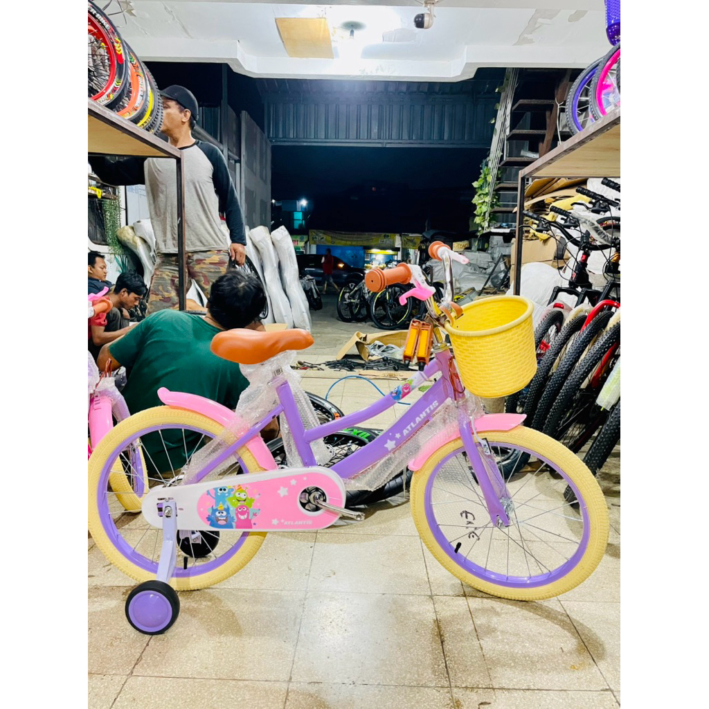SEPEDA ANAK CEWE ATLANTIS CLASSIC (BY : ATLANTIS) SIZE 12/16/18 INCH