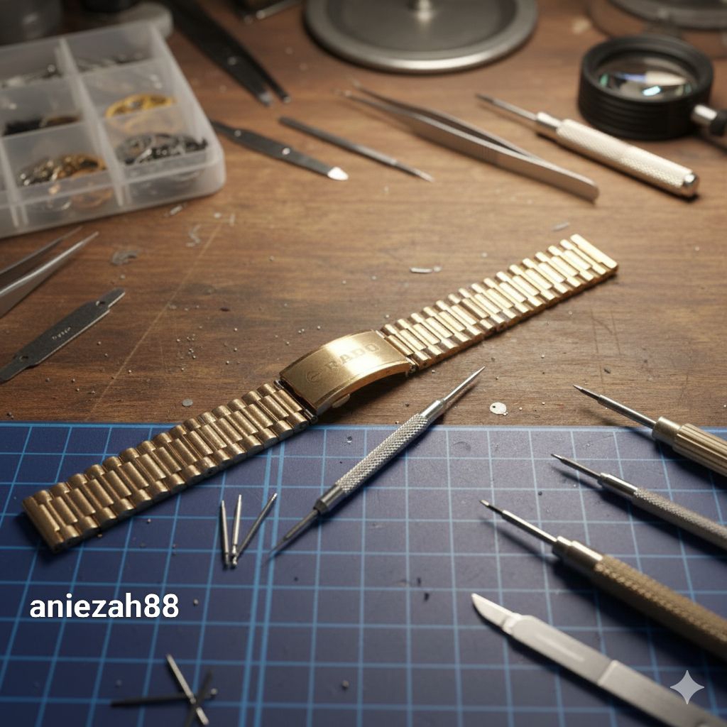 Rantai Rado Steinless Steel 18mm Tali Rantai Jam Tangan Rado