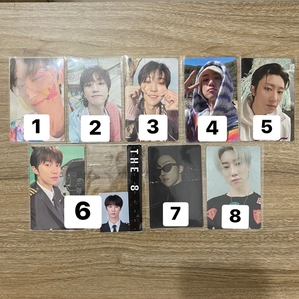 [REPRICE] SEVENTEEN THE8 PHOTOCARD OFFICIAL svt pc scoups choi seungcheol kkuma cimumu cheol its tc 