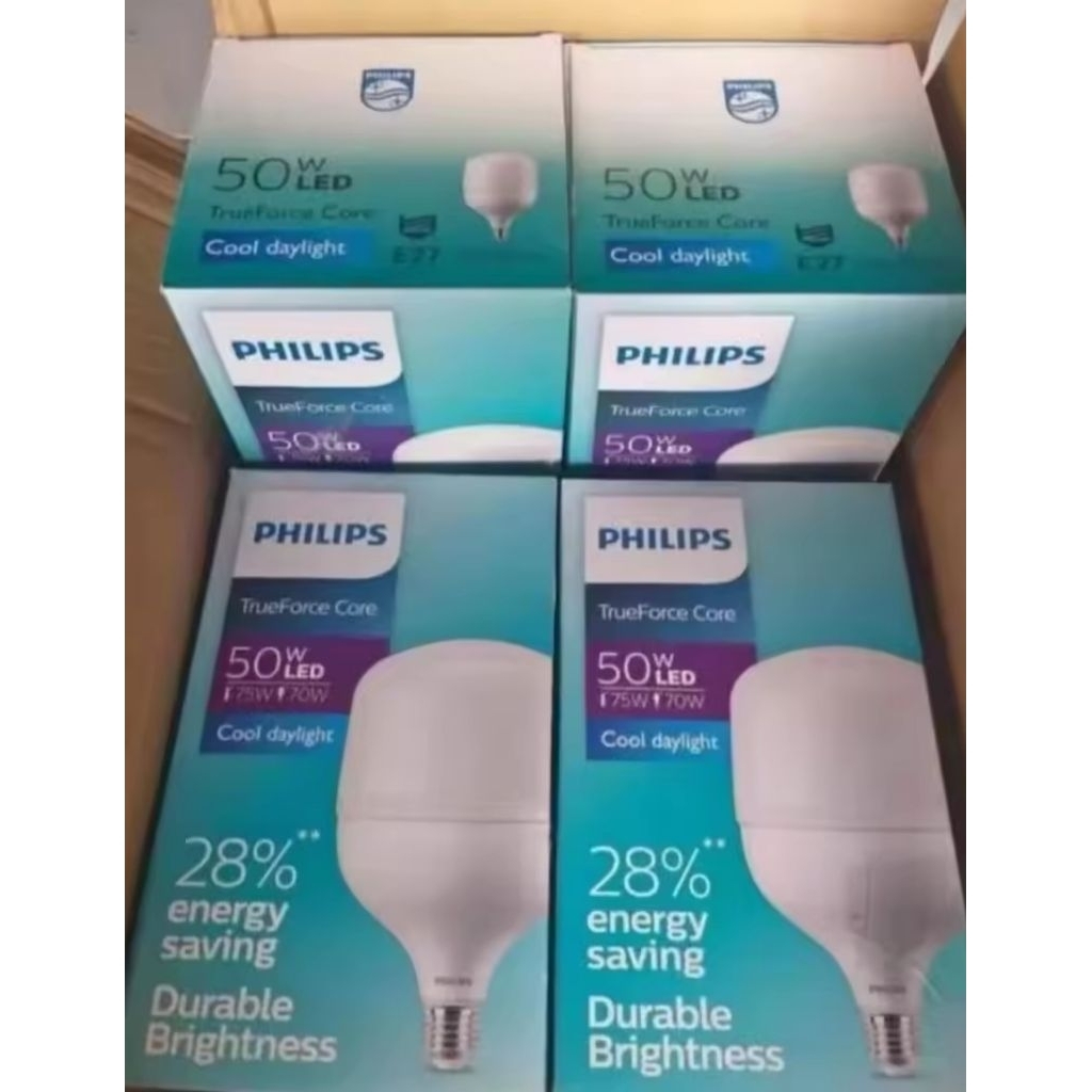 Promo 4 Pcs Bohlam Lampu LED Philips 50 watt Hemat Energi
