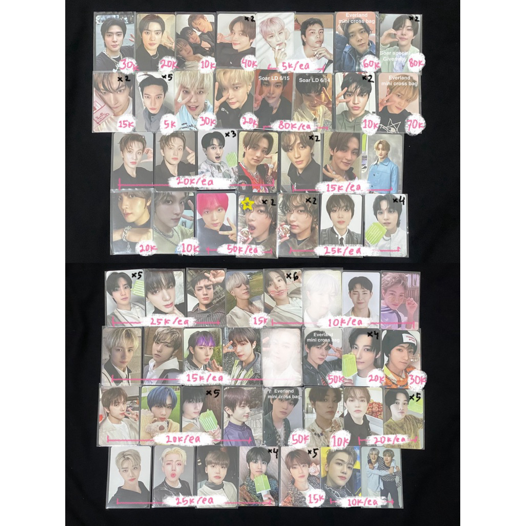 Photocard NCT 127 NCT DREAM Official - Lucky Draw Soar Everland Dreamscape Walk Jaehyun Haechan Doyo