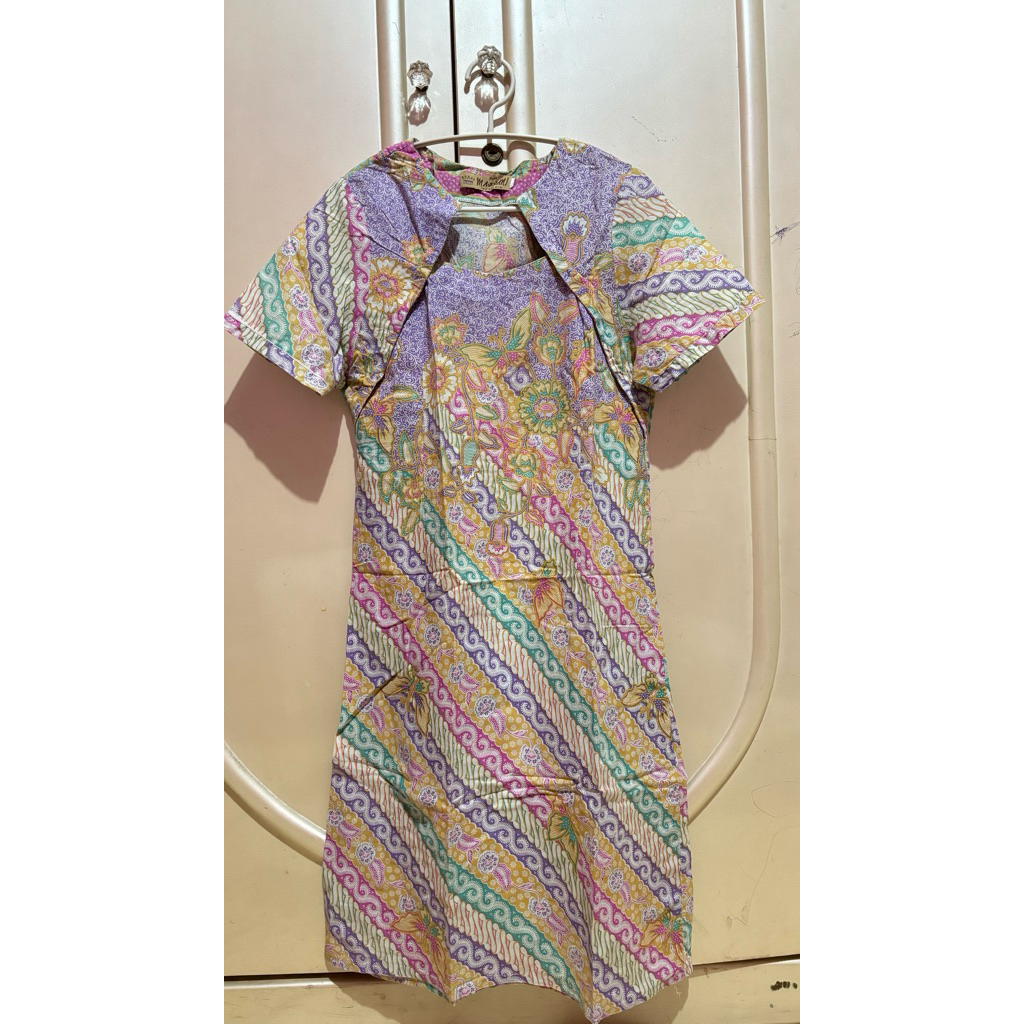 DRESS BATIK/BAJU BATIK PEREMPUAN/DRESS BATIK REMAJA/BAJU BATIK WANITA/PRELOVED DRESS BATIK KERJA/TER