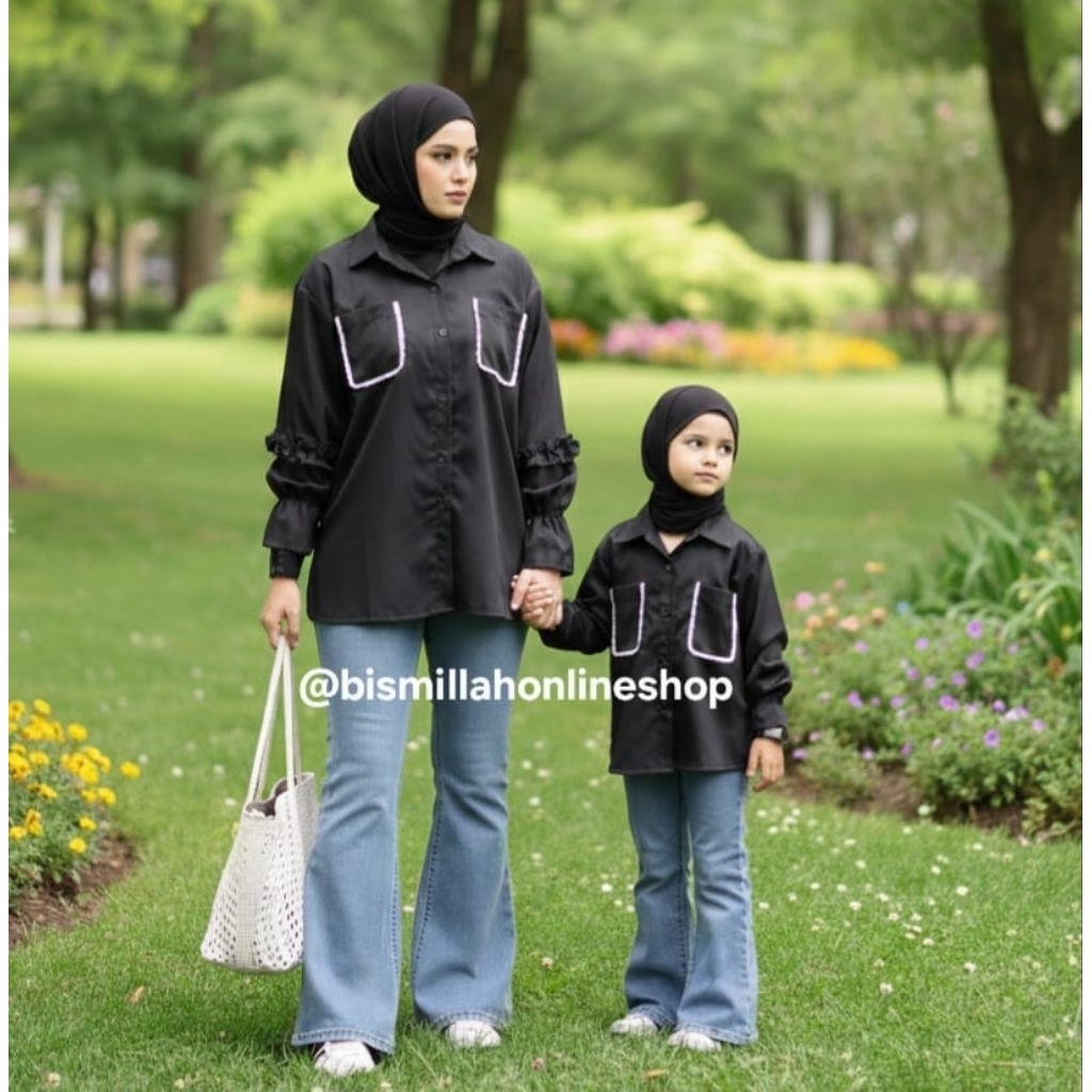 Melita Couple Ibu Dan Anak / Baju Couple Ibu Dan Anak Perempuan / Blouse Couple Ibu Anak Perempuan /