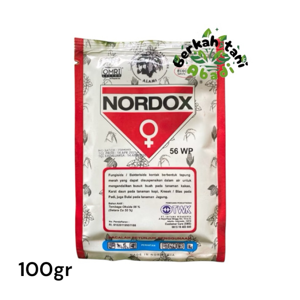 Nordox 100gr Fungsida bakterisida untuk mengendalikan jamur tanaman