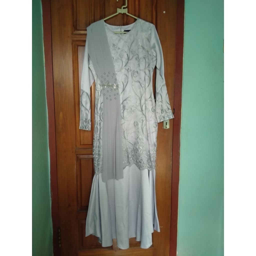 PL like New dress brukat model duyung/dress kondangan/dress wisuda