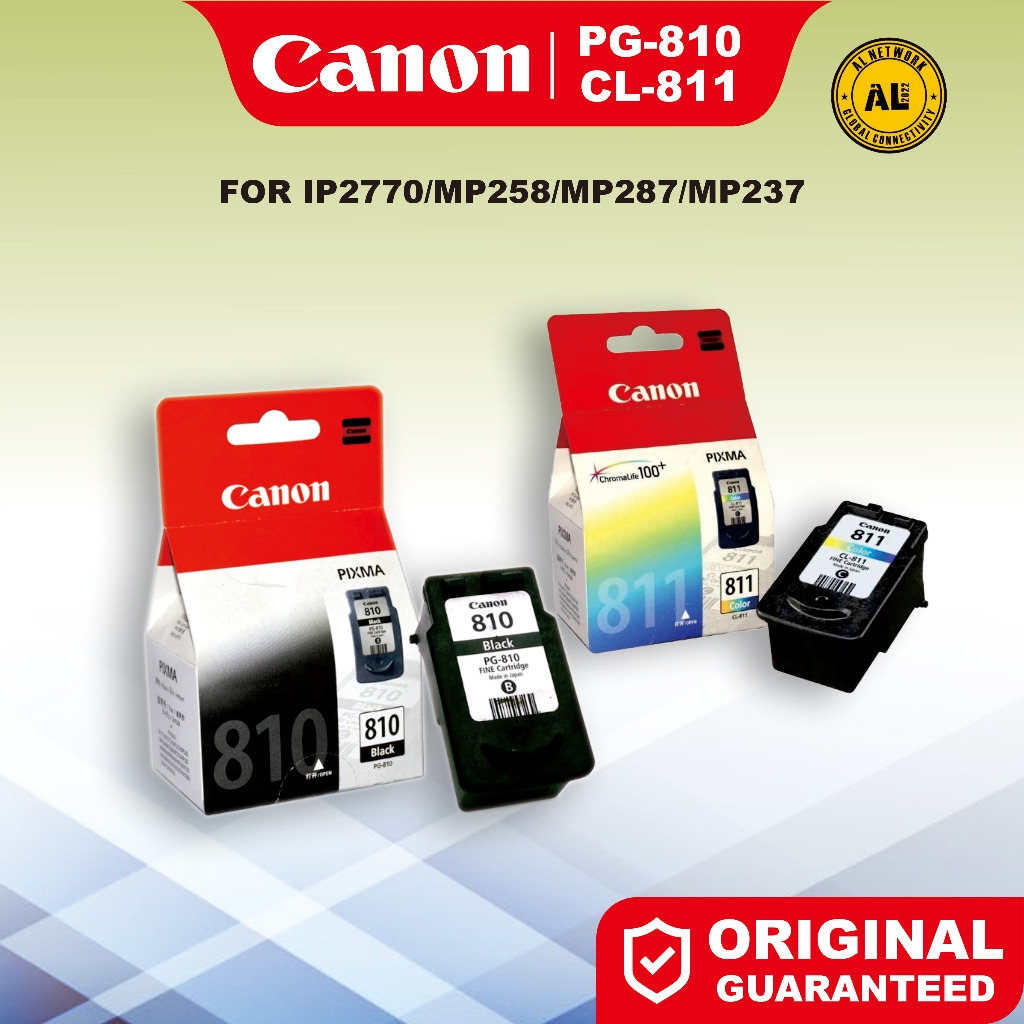 Catridge Canon Tinta Original 810 & 811 Black & Color
