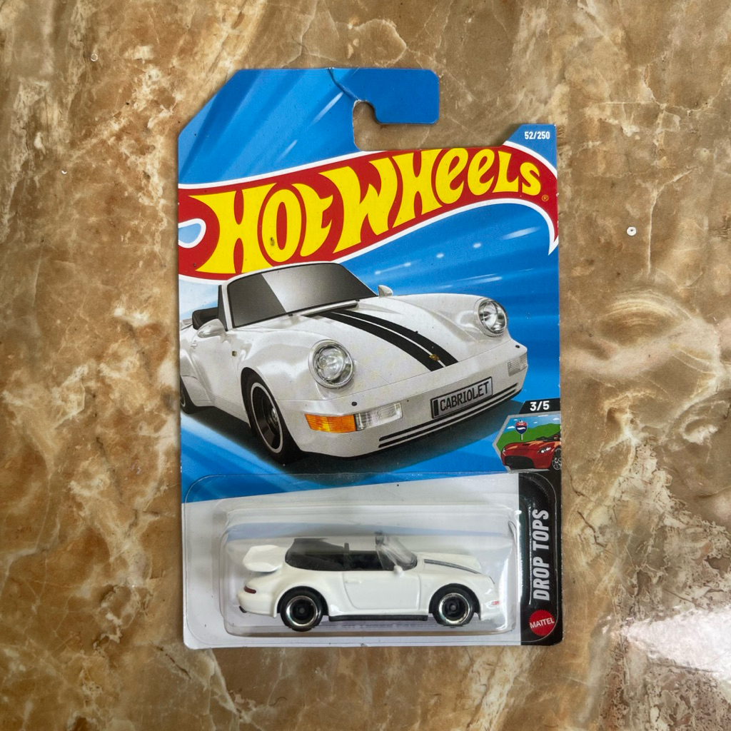 Hot Wheels Porsche 911 Turbo cabriolet (Putih)