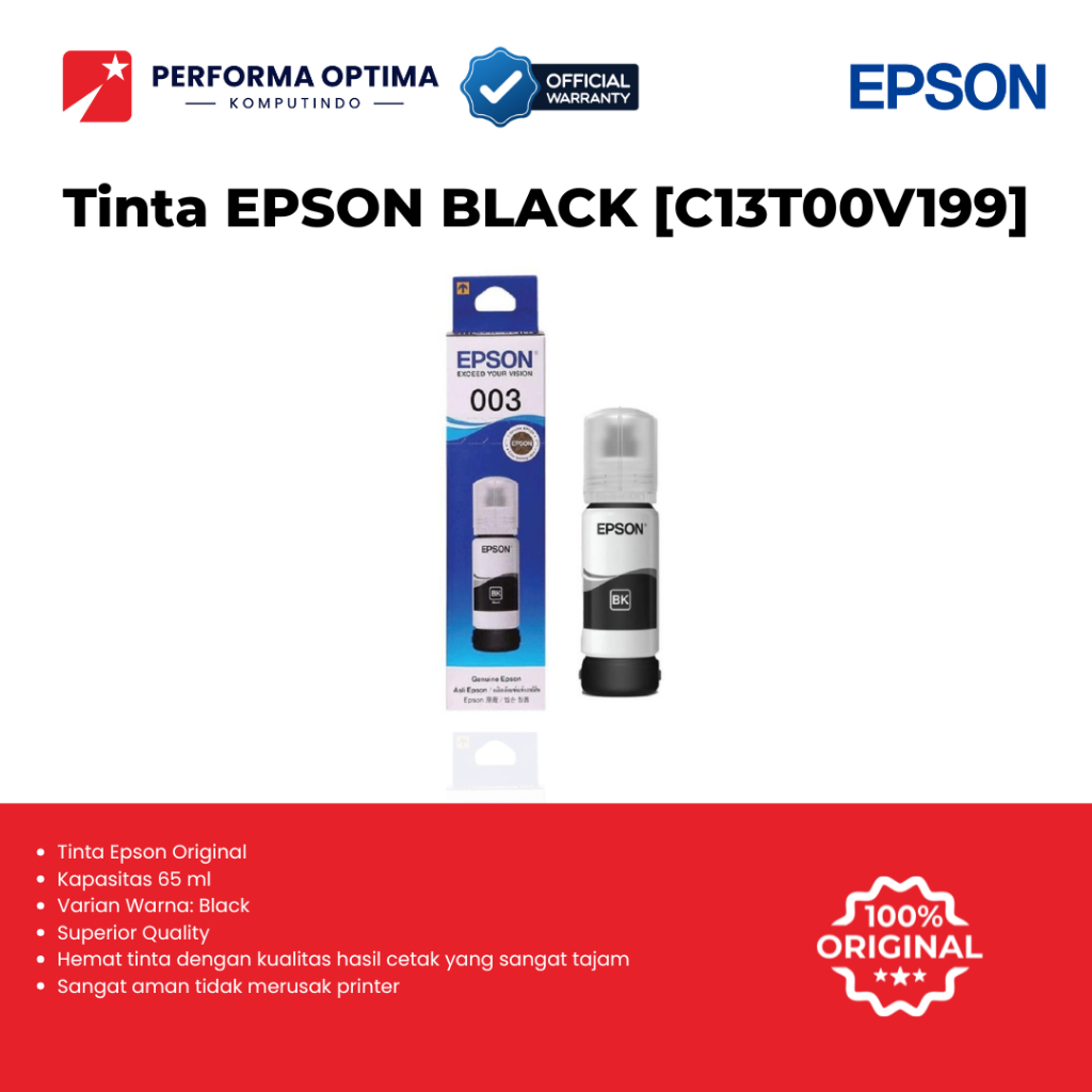 Tinta Printer EPSON INK BLACK 003 [C13T00V199]
