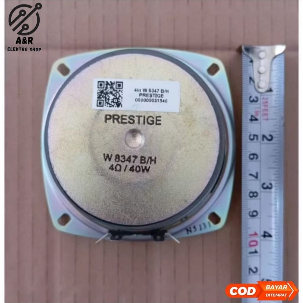SPEAKER 4 ICH PRESTIGE WOOFER 4 OHM 40 WATT MAGNET BESAR TERLARIS
