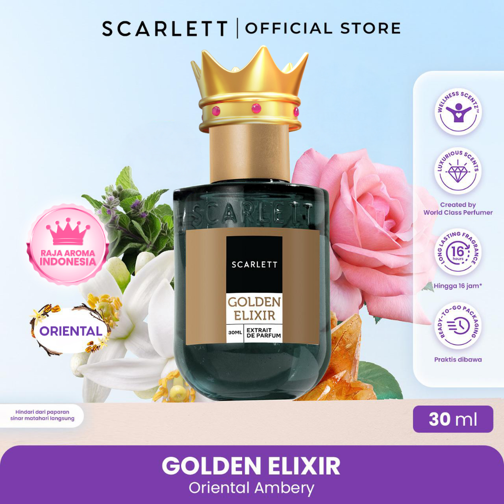 Scarlett Whitening Extrait De Parfum Golden Elixir 30ml