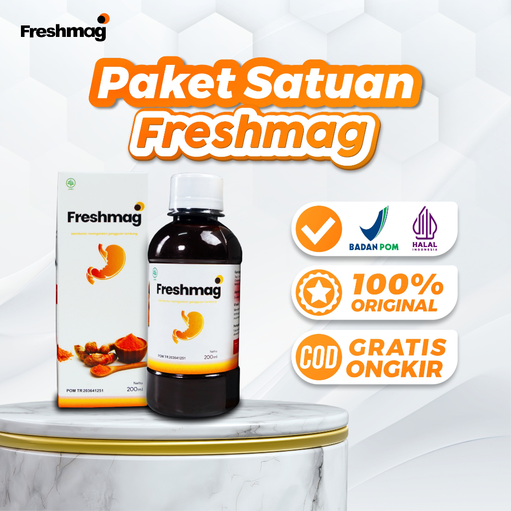 Freshmag Madu Herbal Sembuhkan Asam Lambung Maag Dan Gerd Lancarkan Pencernaan Tanpa Efek Samping