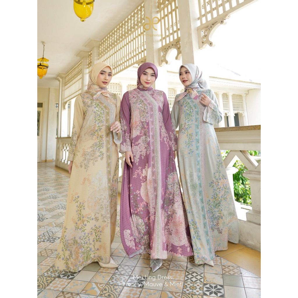 DYN clothingline mei ling Dress / peranakan series / FREE HIJAB