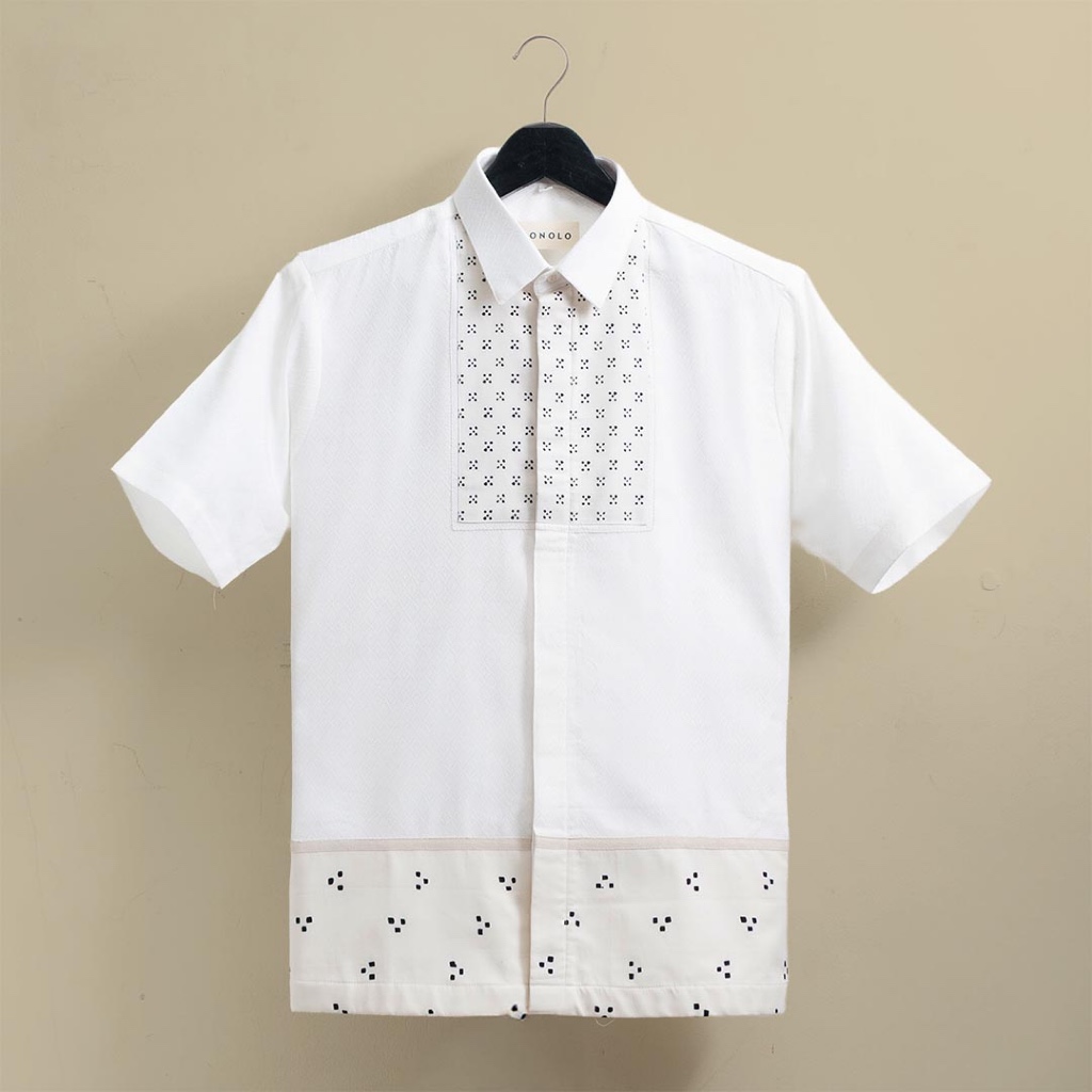 Tibati - Bonolo Kemeja Tenun Lengan Pendek