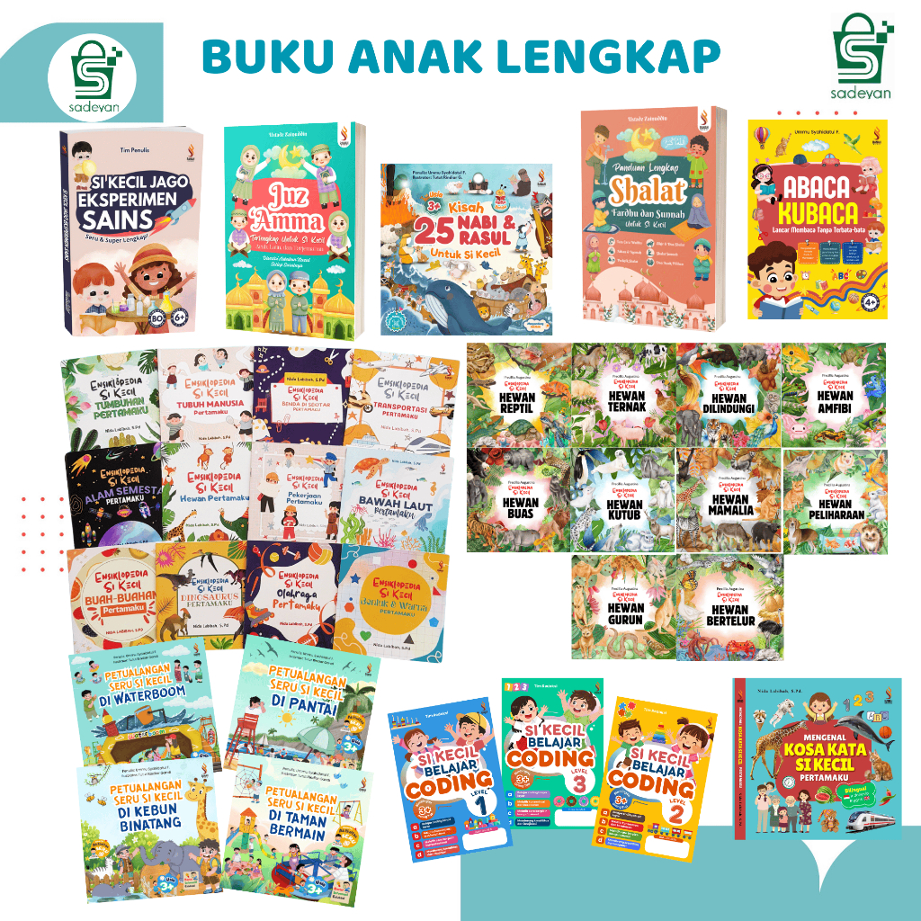 PAKET BUKU ENSIKLOPEDIA | BUKU EDUKASI ANAK | BUKU ANAK | ILMU PENGETAHUAN | CERITA ANAK