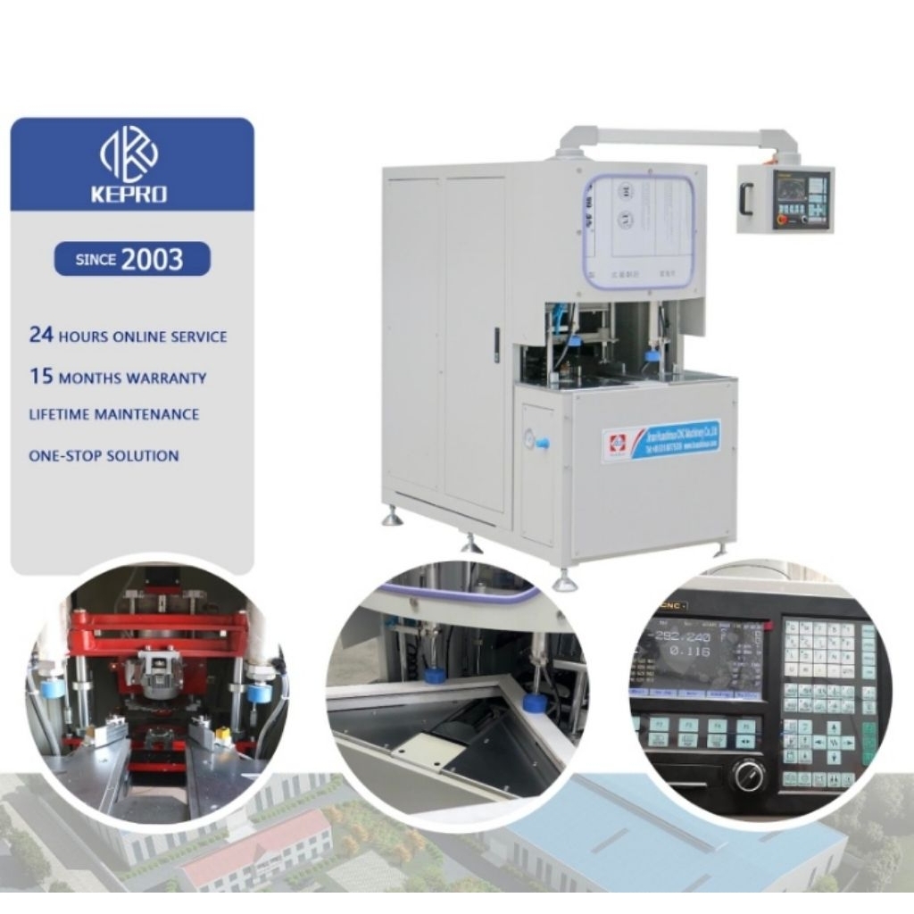 Mesin Pembersih Sudut CNC Untuk uPVC Pintu Dan Jendela.