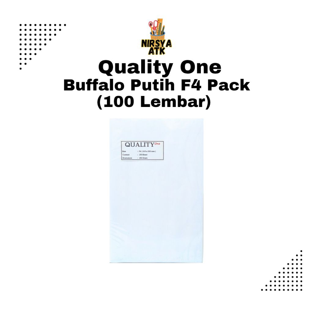 Quality One Buffalo Putih F4 Pack (100 Lembar)