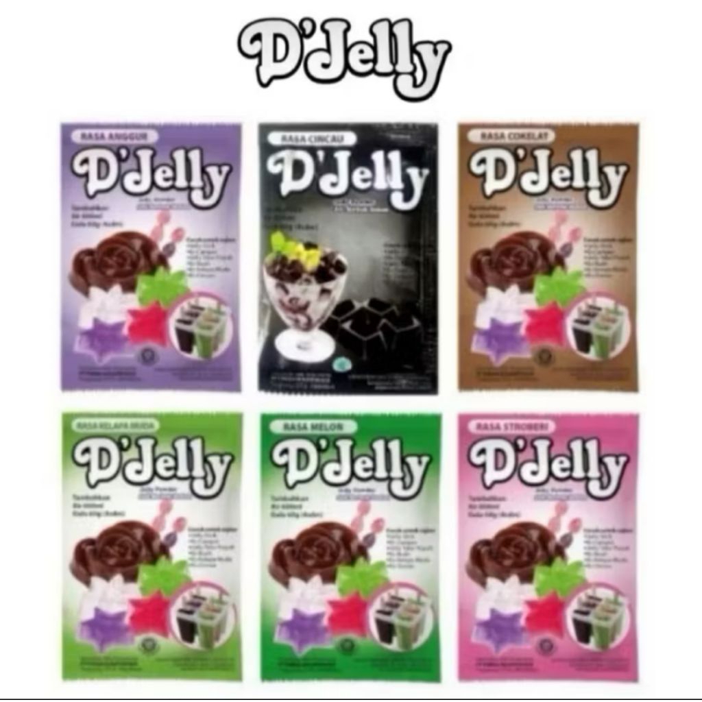 D'jelly 10 gr Sachet / pcs  jely powder by Forisa