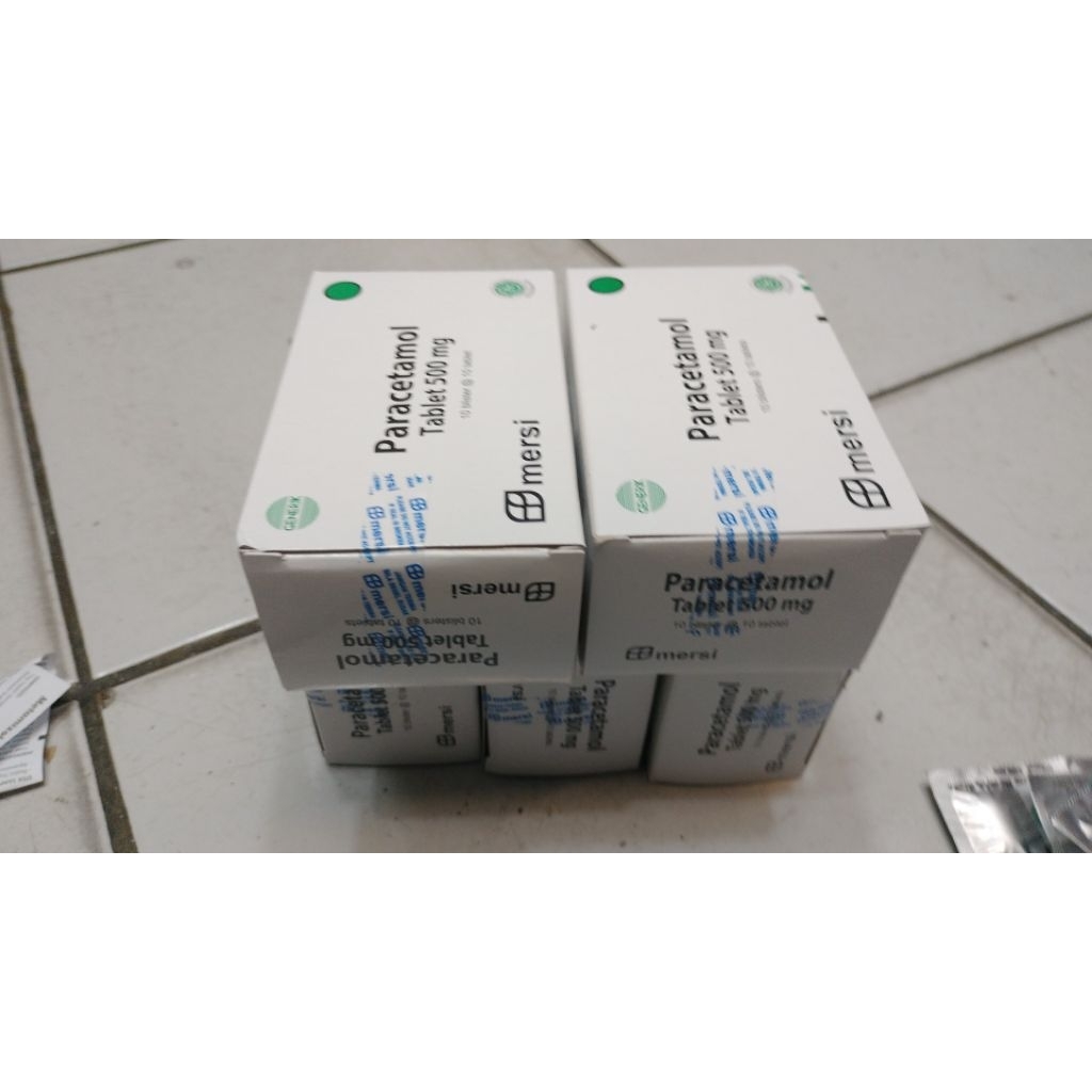 Paracetamol Mersi 500mg 100 Tablet - Obat Penurun Demam dan Pengurang Nyeri