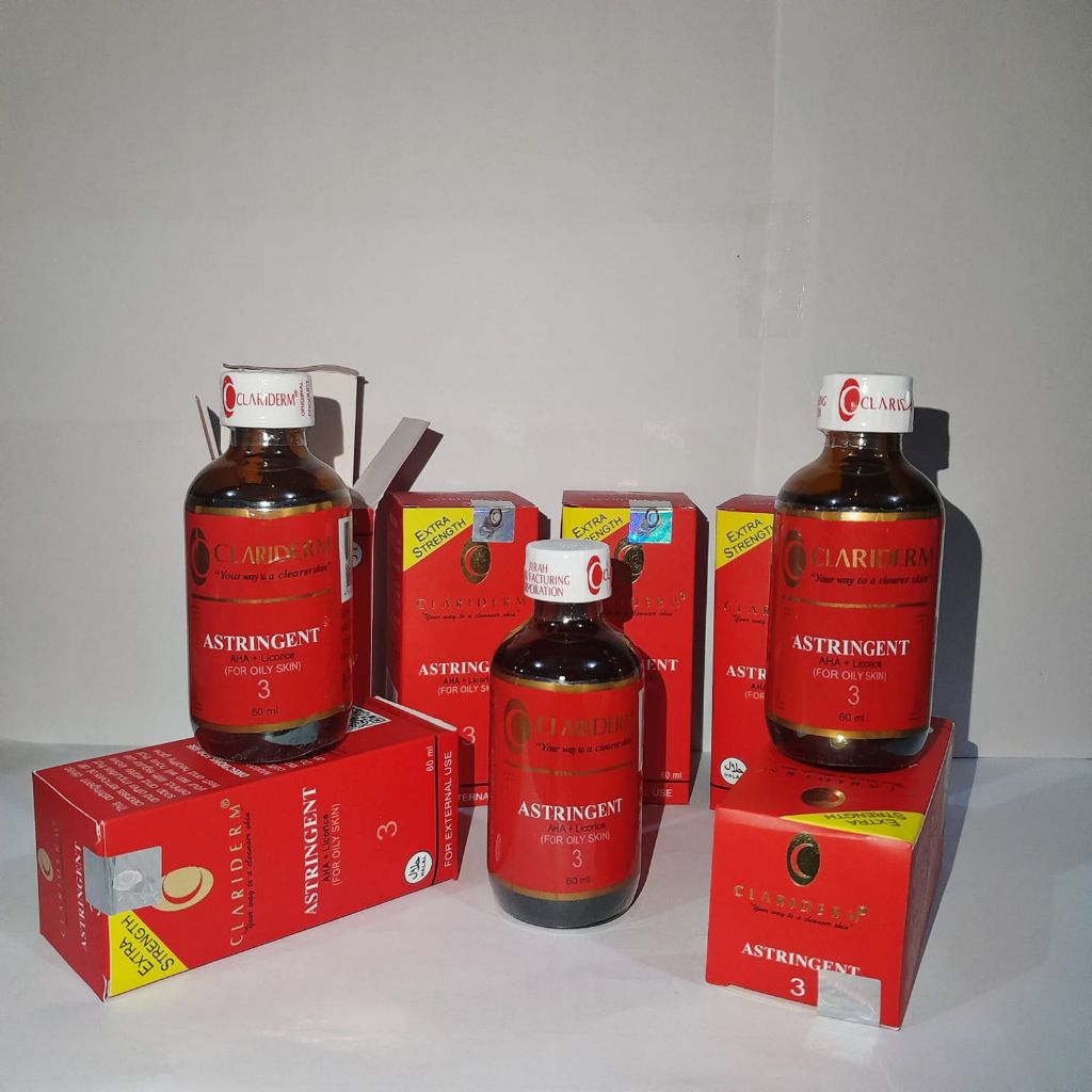 Toner Clariderm 100% Original 60ml Pembersih Wajah / claridem originalll - Rdl