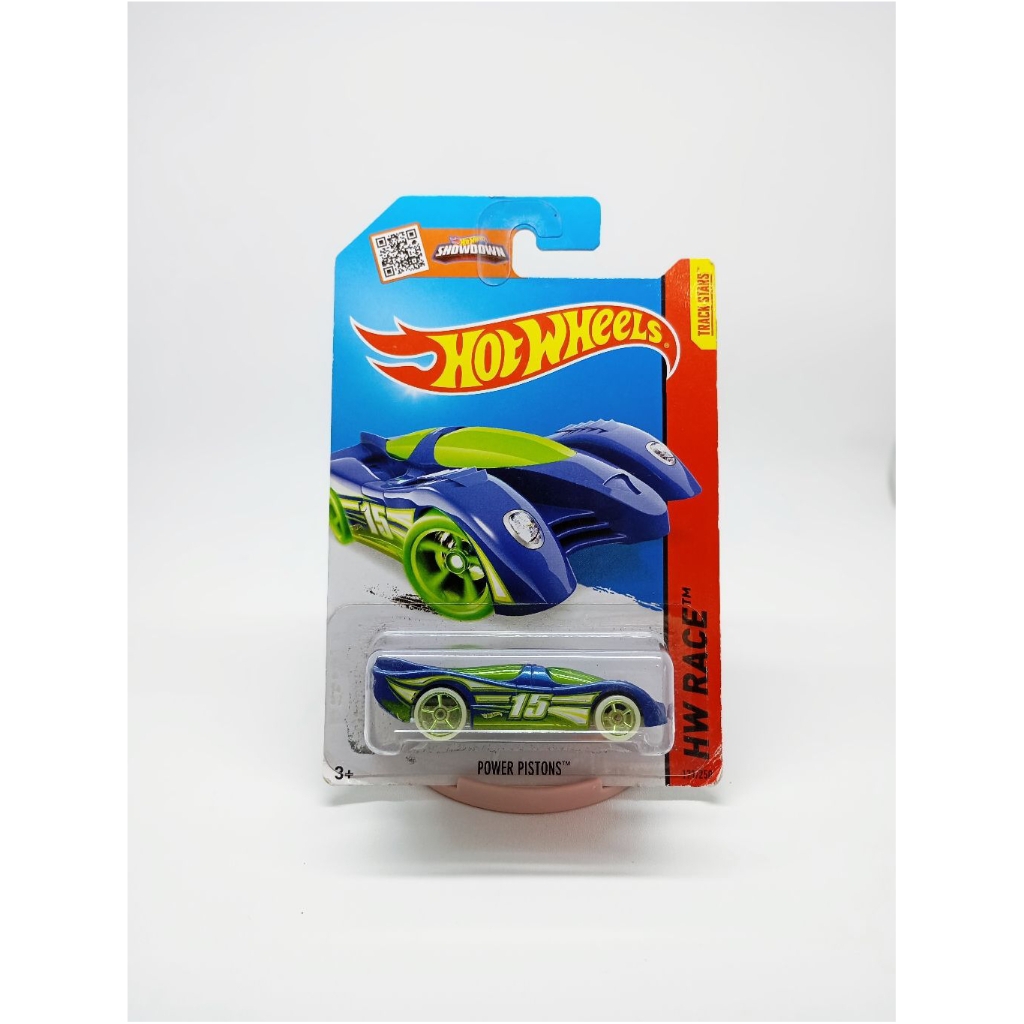 Hot Wheels Power Pistons #15 Blue Green 2013