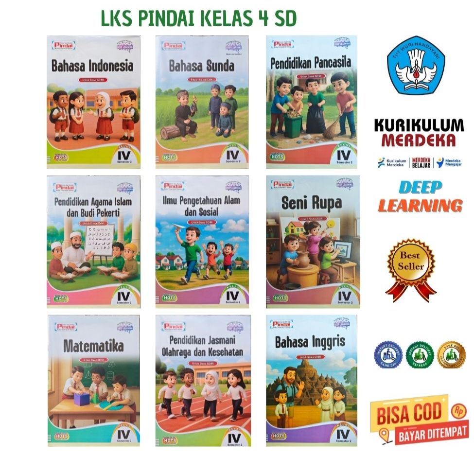 Buku LKS Pindai  Kelas 4 Semester 2 Kurikulum Merdeka