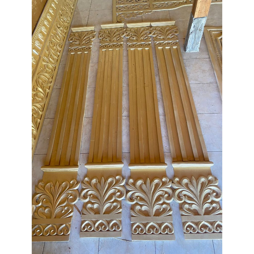 Ukir Spon Tiang Dekorasi pernikahan, custom