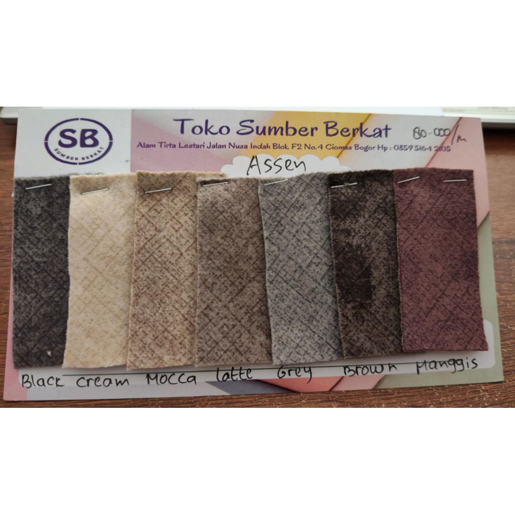 KATALOG SAMPLE PRODUK, KAIN SINTETIS/ KULIT IMITASI untuk TAS DAN SEPATU