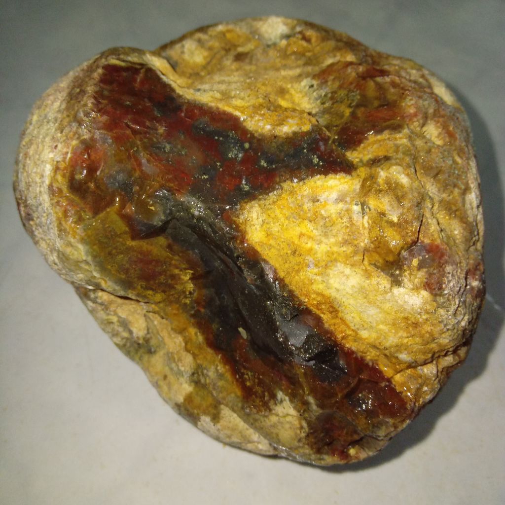 Natural Batu Akik Pancawarna Klasik Sumatera Indonesia