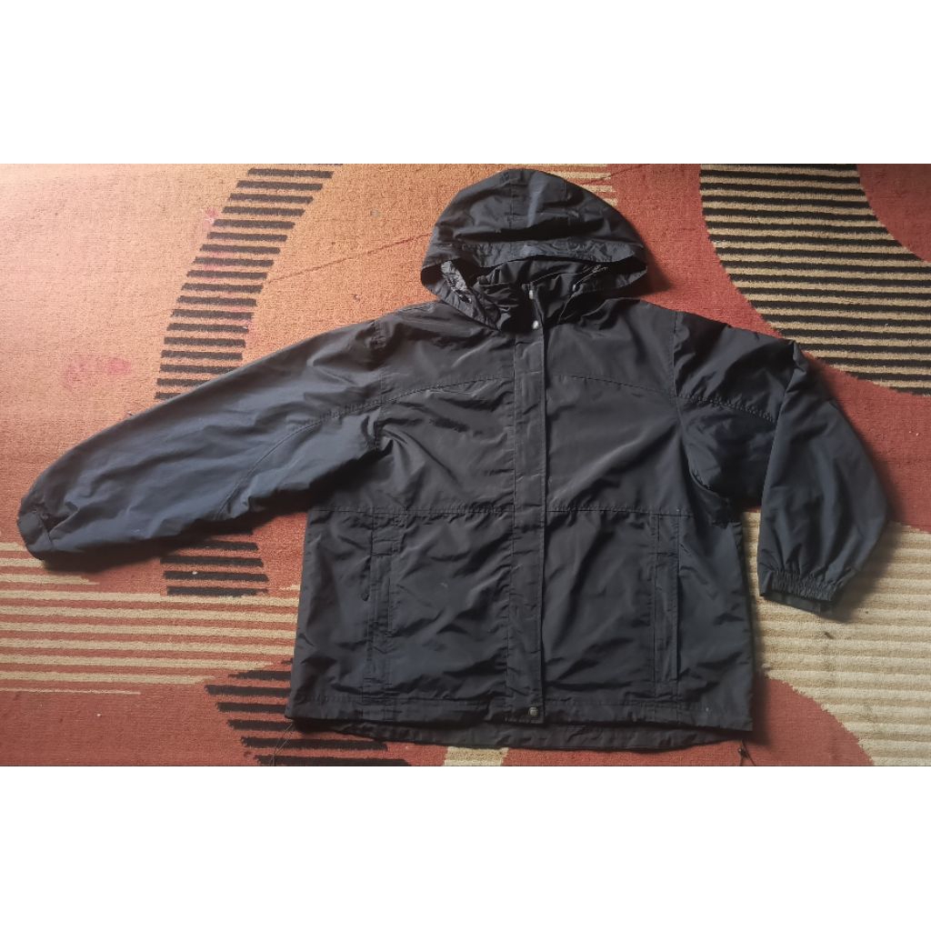 jaket outdoor hitam big size second