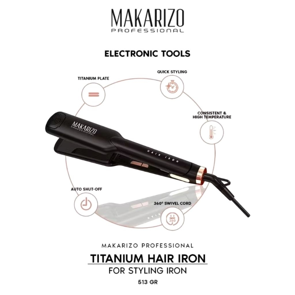 CATOK MAKARIZO ORIGINAL / CATOK RAMBUT MAKARIZO ORIGINAL OFFICIAL / HAIR IRON MAKARIZO