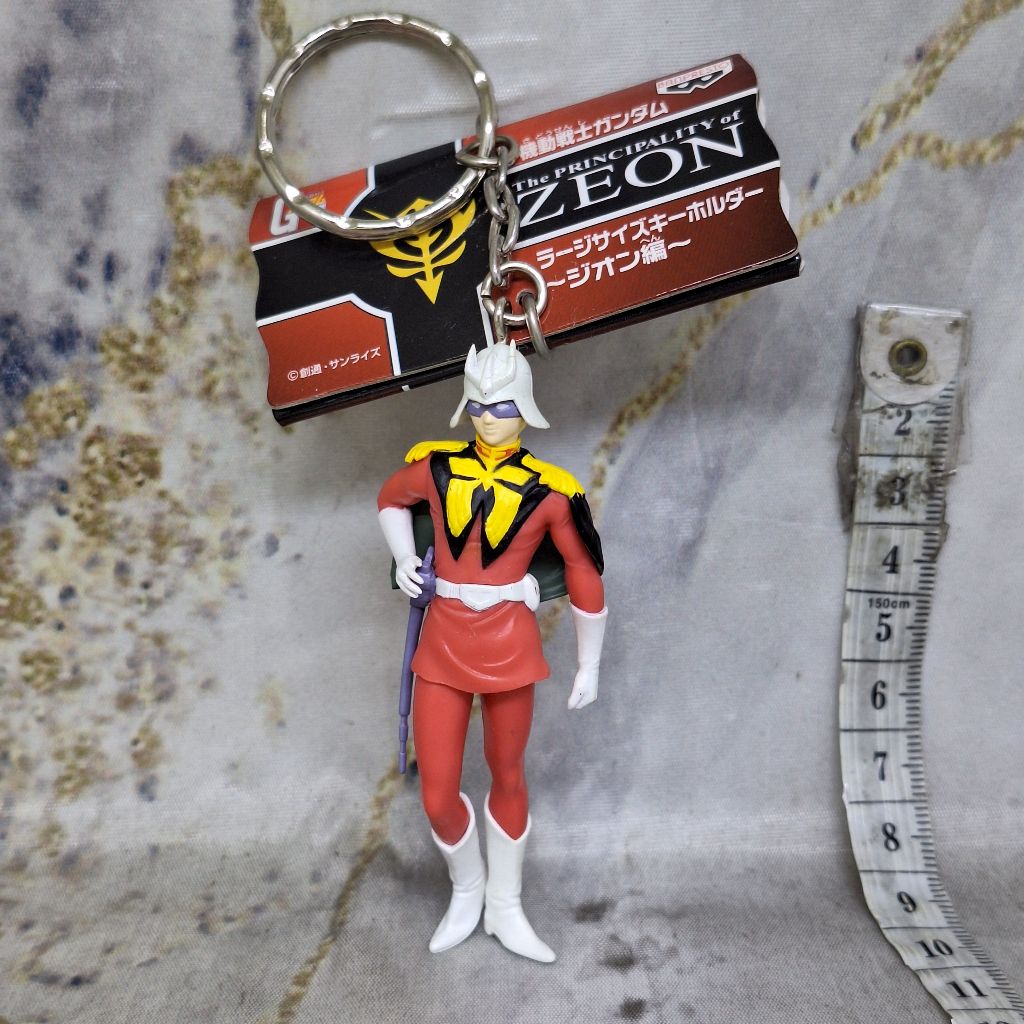 Char Aznable Mobile Suit Gundam The Principality Of Zeon Keychain Gantungan Kunci Big Figure Key Hol