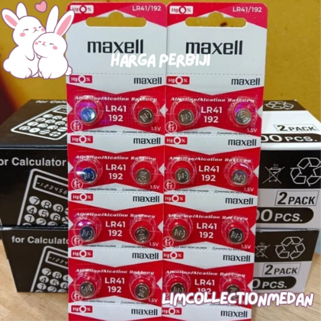 BATERAI MAXELL LR41 PERBIJI