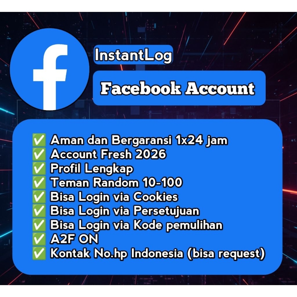 AKUN FB FRESH MURAH BERGARANSI