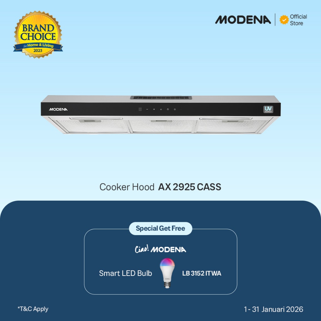 MODENA Purifier Slim Hood - AX 2925 CASS