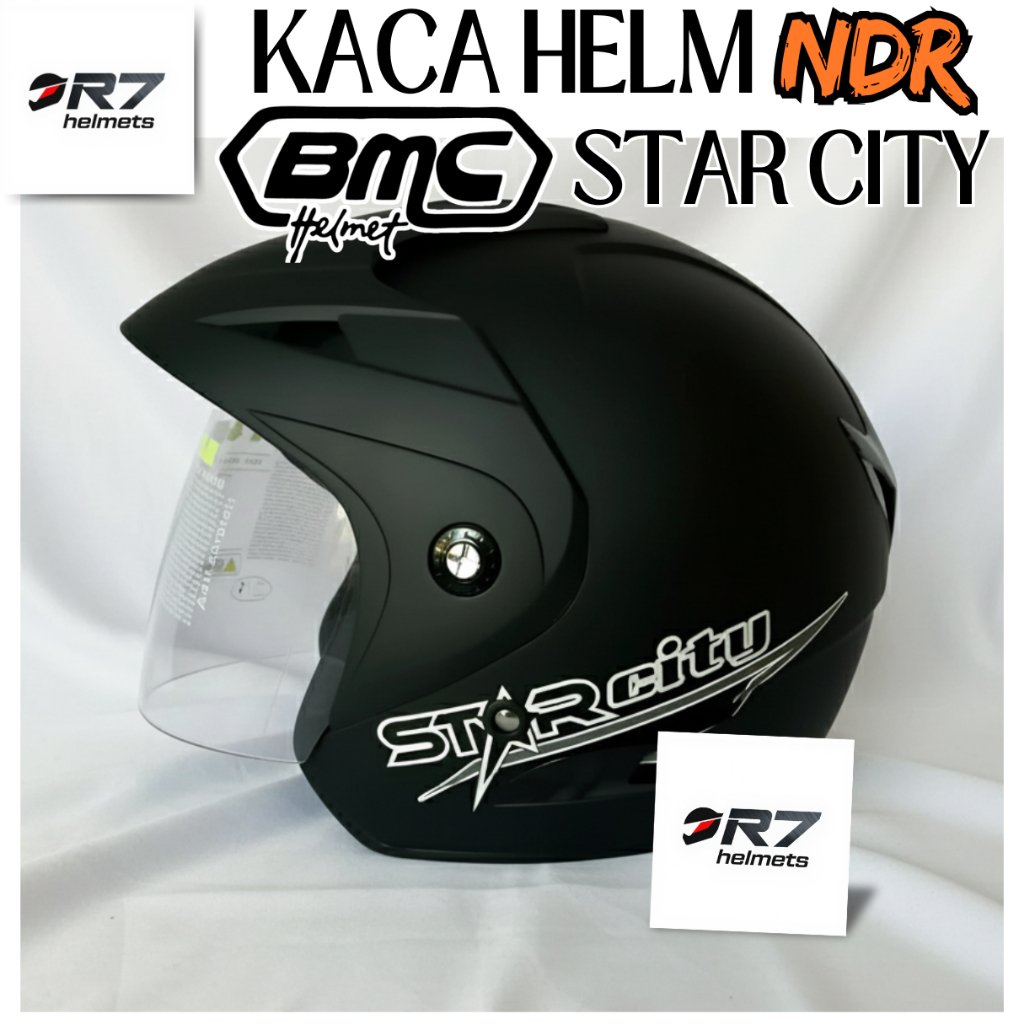 KACA HELM BMC [visor] BMC STAR CITY by NDR iridium murah